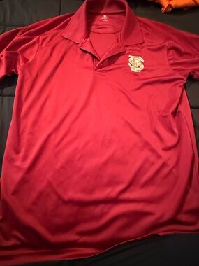 Knights Apparel Maroon Polo with Gold Embroidered Logo